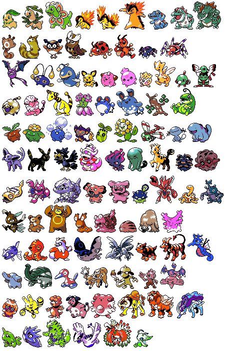 Pokemon Silver Sprites